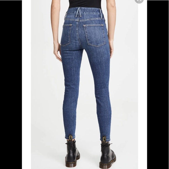 GOOD AMERICAN Good Waist high rise chewed hems Skinny Jean size 26 - Picture 9 of 9